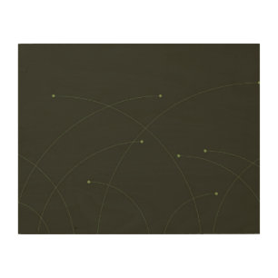 Green, simple, elegant, modern nature abstract wood wall art