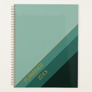 Green simply minimalist planner