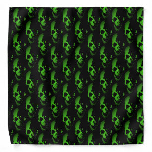 Green Skull Bandana