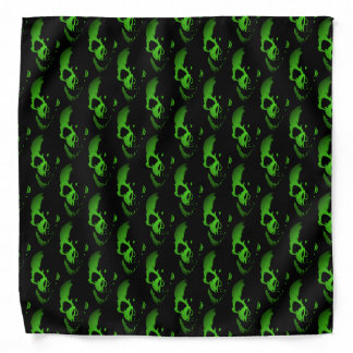 Green Skull Bandana
