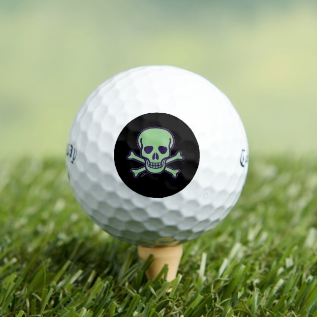 Green Skull black Callaway Supersoft golf balls 12 (Insitu Tee)