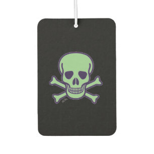 Green Skull black car air freshener