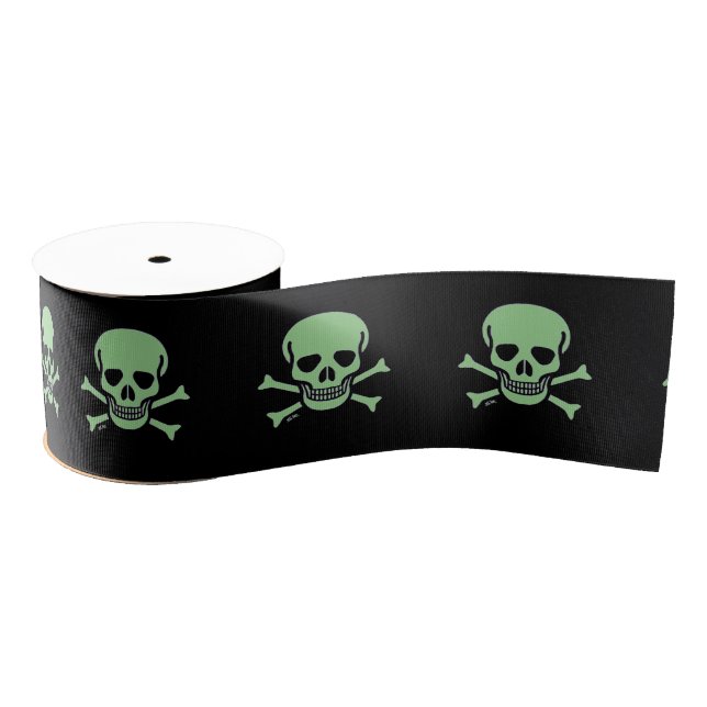 Green Skull black ribbon spool (Spool)