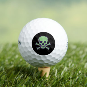 Green Skull black Srixon Soft Feel golf balls 12pk