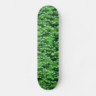 Green Skull Camo Skateboard