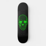 Green Skull Graphics Skateboard For Boys &amp; Girls at Zazzle