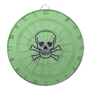 Green Skull green dartboard