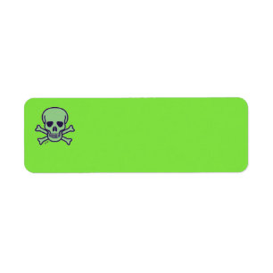 Green Skull green return address labels