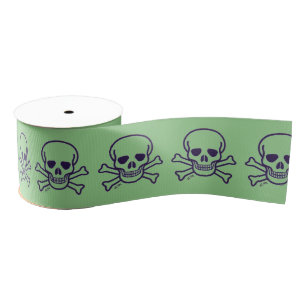 Green Skull green ribbon spool