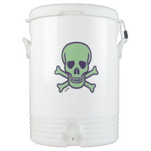 Green Skull Igloo beverage cooler 10 gal