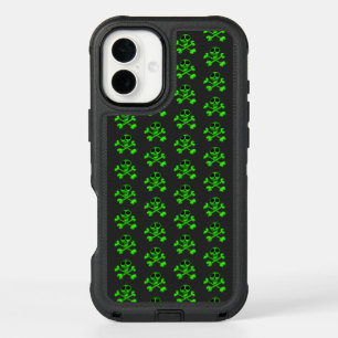 green skull iPhone 16 plus case