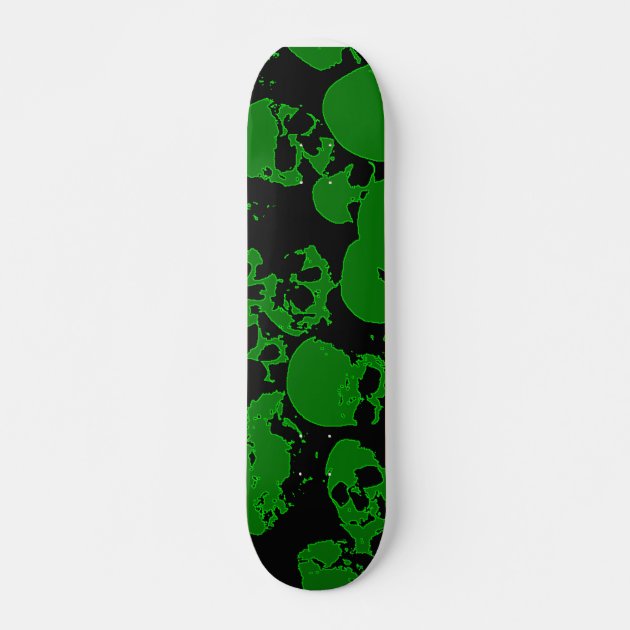 Green Skull Skateboard | Zazzle