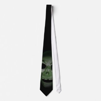 Green Skull Tie by BradBradbury at Zazzle