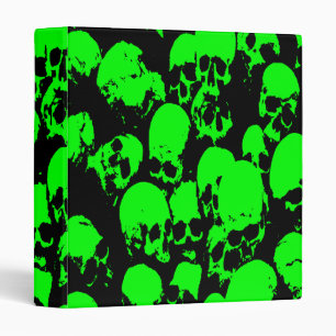 Green Skulls Binder