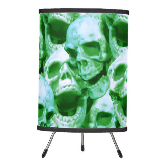 Green Skulls Tripod Lamp