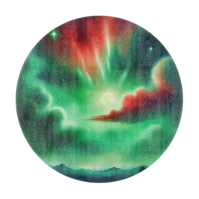 green sky cutting board (Front)