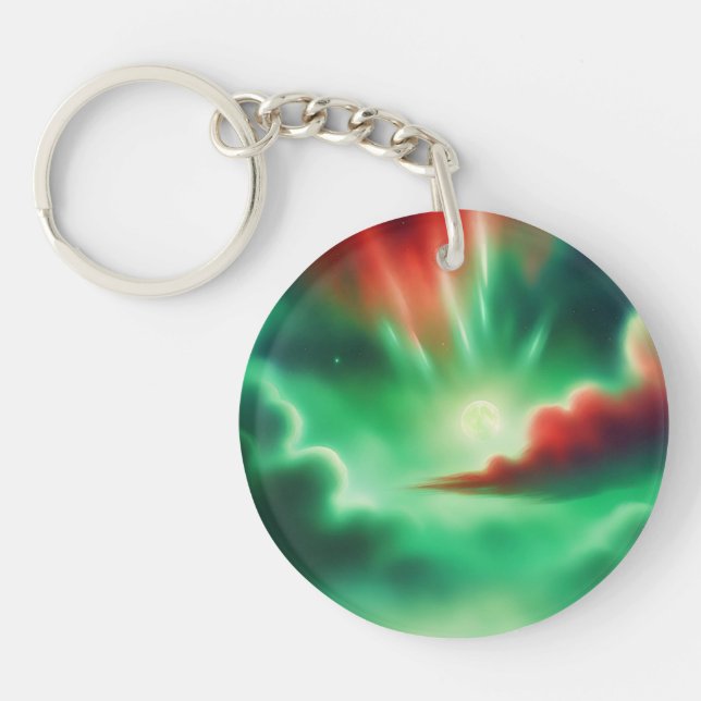 green sky keychain (Front)