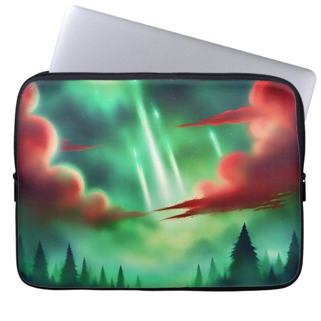 green sky laptop sleeve (Front)