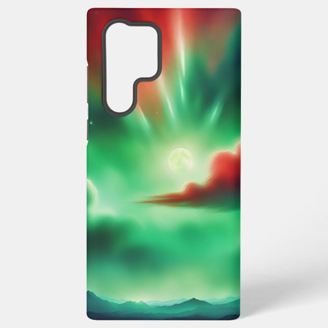 green sky samsung galaxy case (Back)