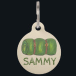 Green Sleeping Bag Bagroll Camping Hiking Camp Pet Name Tag<br><div class="desc">Pet tag design features an original illustration of a green sleeping bag. Great for a camping or hiking enthusiast. Just personalize with the name of your dog or cat. Lots of coordinating pet products are also available from this shop! Don't see exactly what you're looking for? Contact Rebecca to have...</div>
