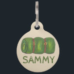 Green Sleeping Bag Bagroll Camping Hiking Camp Pet Name Tag<br><div class="desc">Pet tag design features an original illustration of a green sleeping bag. Great for a camping or hiking enthusiast. Just personalize with the name of your dog or cat. Lots of coordinating pet products are also available from this shop! Don't see exactly what you're looking for? Contact Rebecca to have...</div>