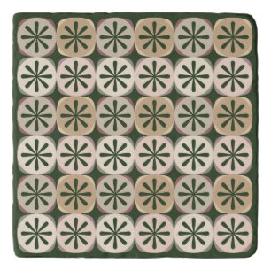 Green Slices Ceramic Trivet