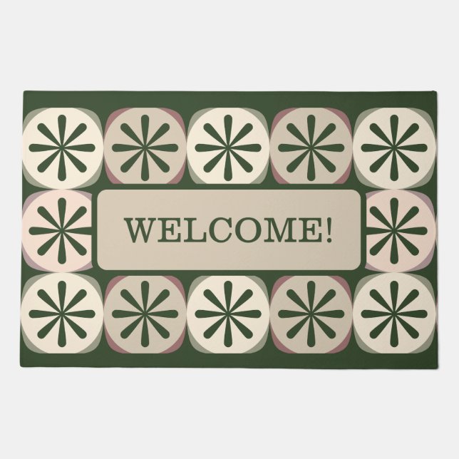Green Slices  Doormat (Front)