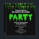 Green Slime Fun Halloween Party Invitations<br><div class="desc">Green Slime Fun Halloween Party Invitations</div>