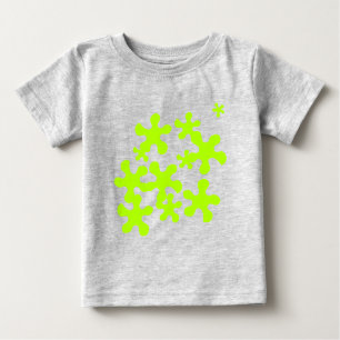 green slime grey fun cute baby T-Shirt