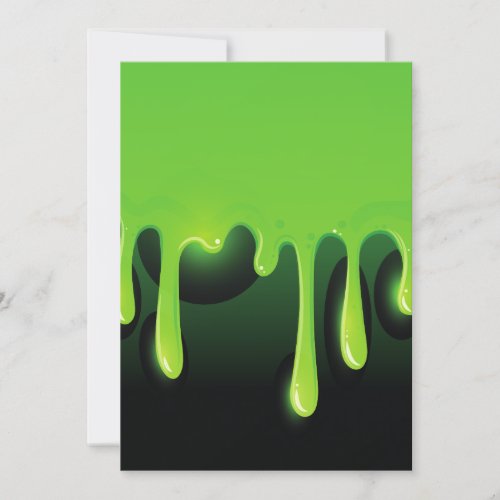 green slime invitation