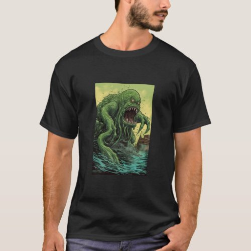 Green Slime Monster  T_Shirt