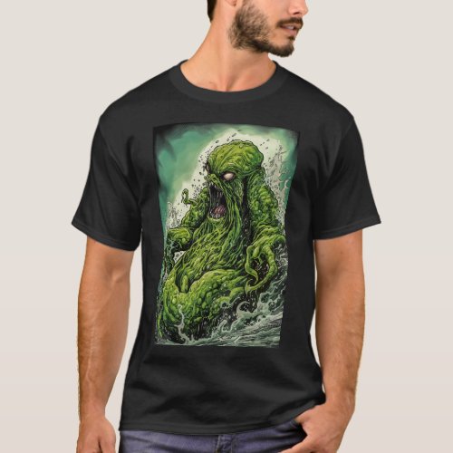Green Slime Monster T_Shirt