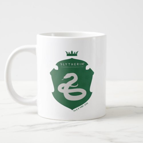 Green SLYTHERIN Crowned Crest Giant Coffee Mug