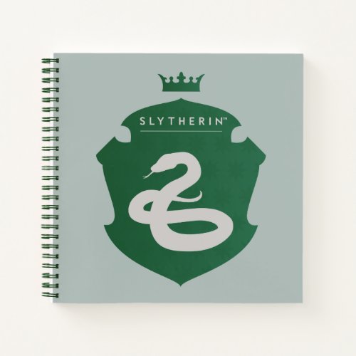 Green SLYTHERIN Crowned Crest Notebook