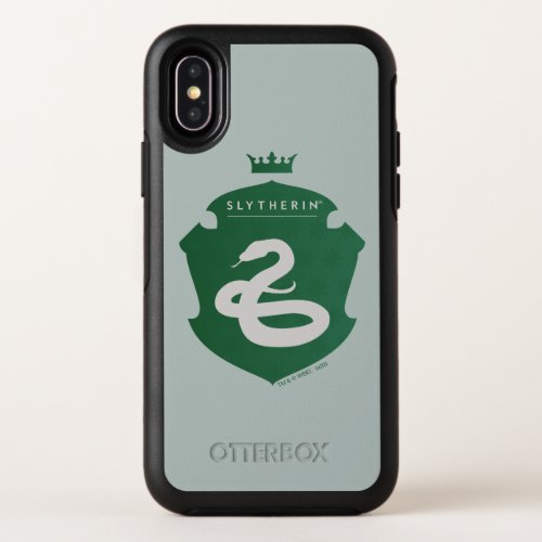 Green SLYTHERIN Crowned Crest OtterBox Symmetry iPhone X Case