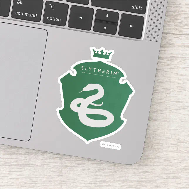 Green SLYTHERIN™ Crowned Crest Sticker | Zazzle