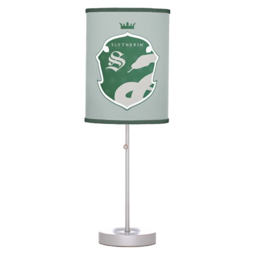 Green SLYTHERIN Outlined Crowned Crest Table Lamp