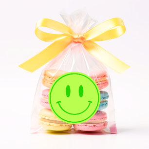 Green Smile One Happy Dude/Gal Birthday Stickers