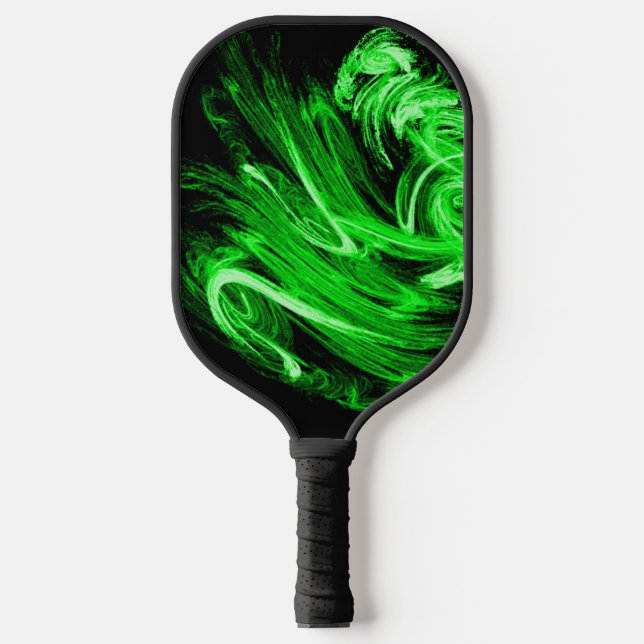 Green Smoke Fractal Pickleball Paddle (Front)
