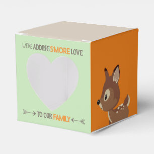 Green Smore Love Woodland Baby Shower Favor Box