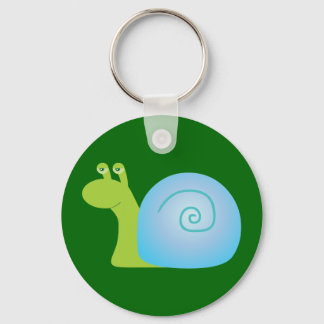 Green Snail Keychain