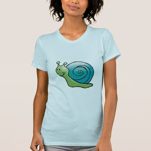 Green Snail Shirt, Sweatshirt or Infant Bodysuit (Front)
