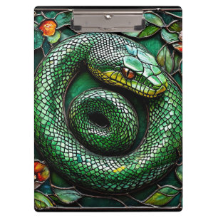 Green Snake Clipboard