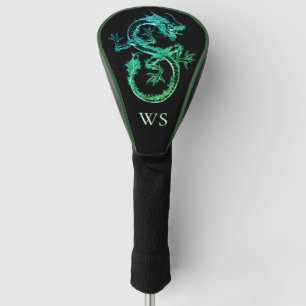 Green Snake Dragon Design Luxury Golf Head Cover