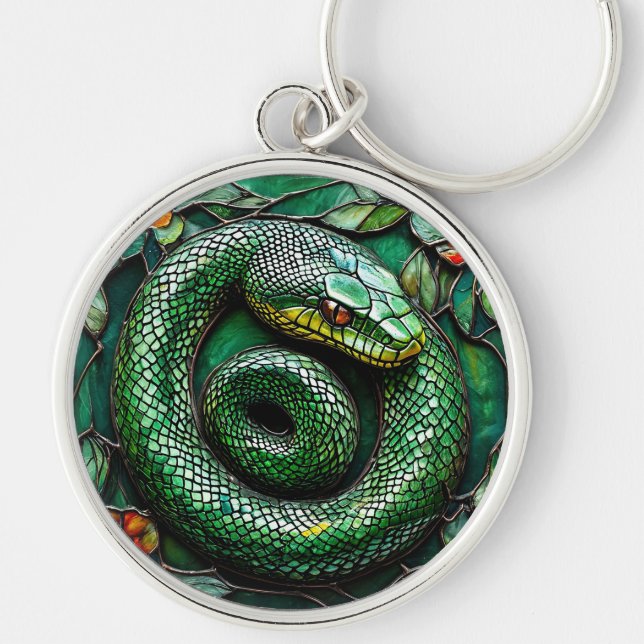 Green Snake Keychain (Front)