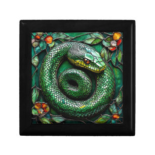 Green Snake Luxury Serpent Design For Her Gift Box
