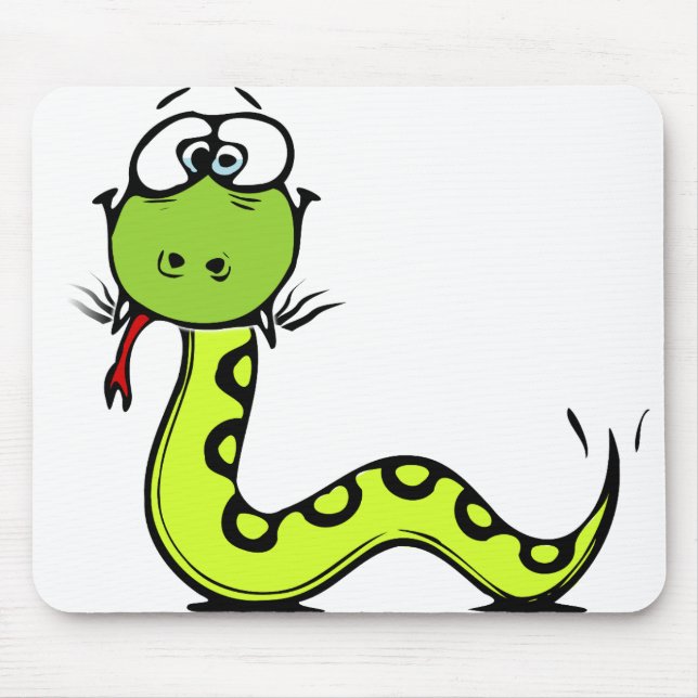 Green Snake Mouse Pad (Front)