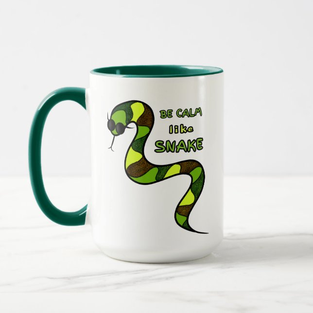 Green snake mug (Left)