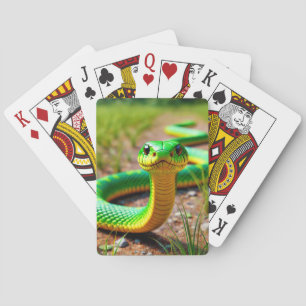 Green Snake Poker Cards