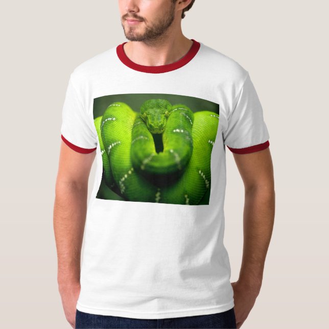 green snake python T-Shirt (Front)